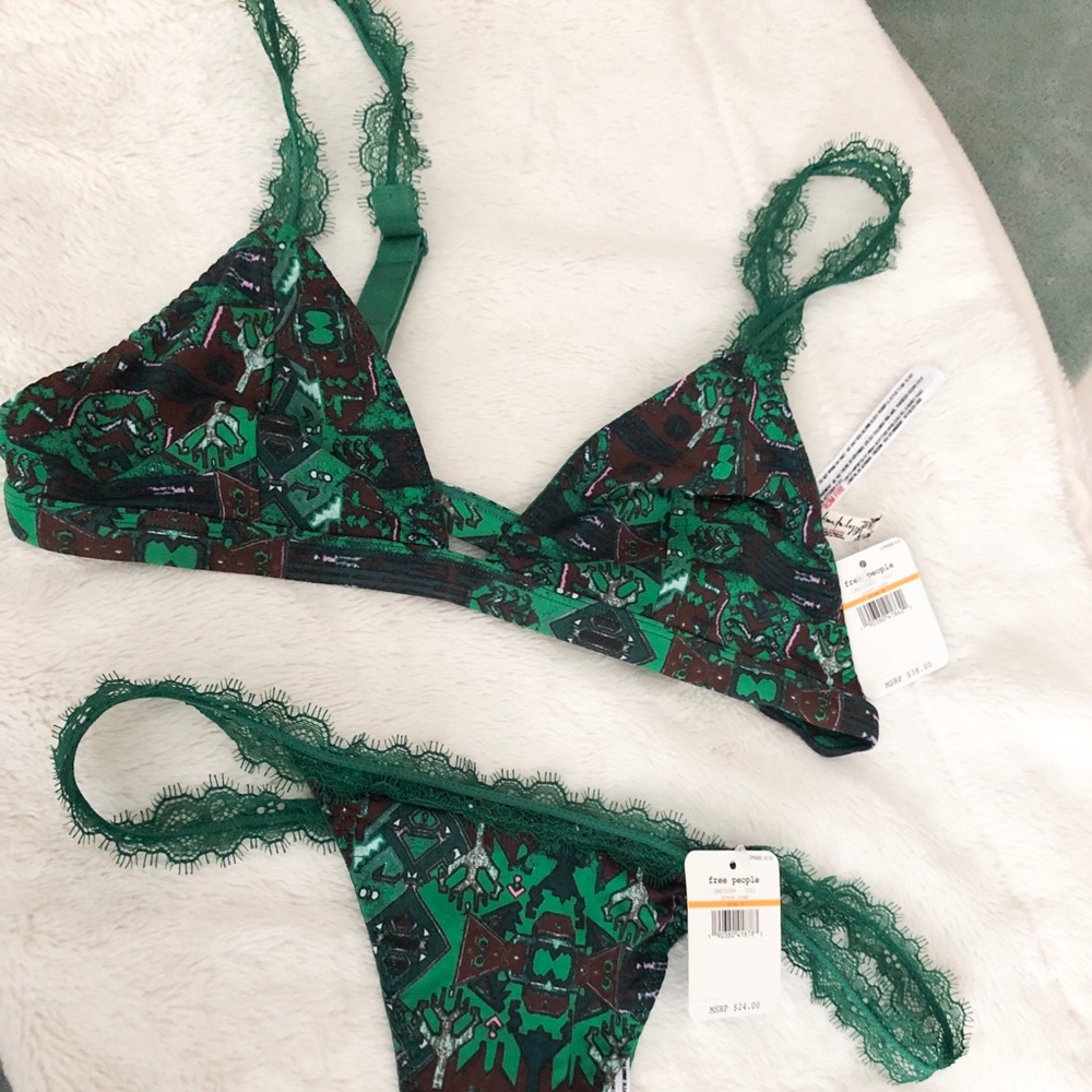 Intimately Free People bralette and panty set